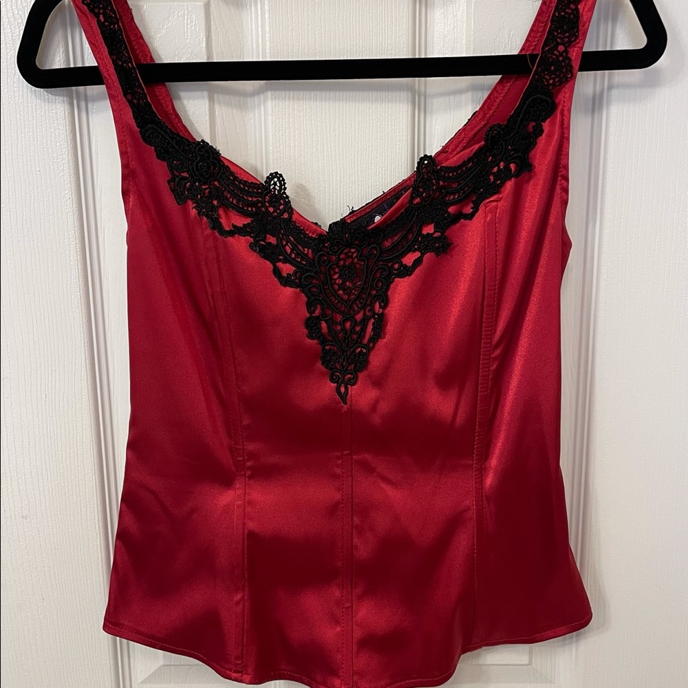 Gothic Red Corset Top